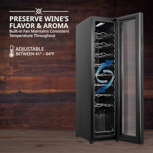 Ivation 18 Bottle Compressor Wine Cooler with Lock - Image 5