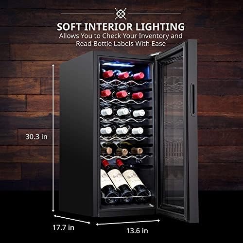 Ivation 18 Bottle Wine Cooler with Lock - Image 4