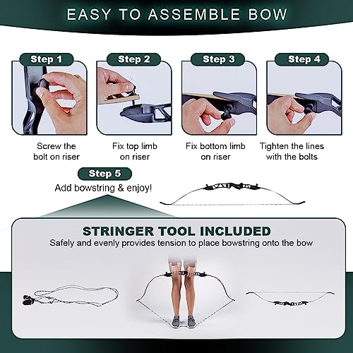 JAKUNA Recurve Archery Set for Beginners with Accessories - Image 4
