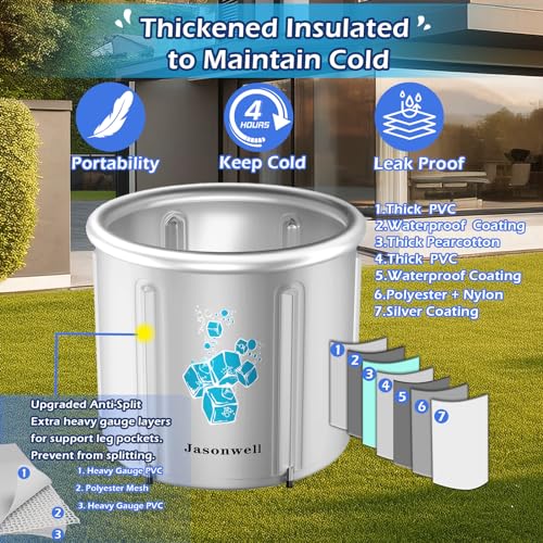 Jasonwell Ice Bath Tub for Athletes - Portable - Image 3