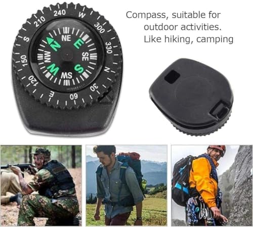 Jinshining Black Mini Watch Strap Compass - Image 5