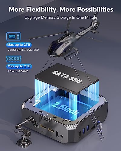 KAMRUI AK2 Plus Mini PC, 16GB RAM, 500GB SSD - Image 3