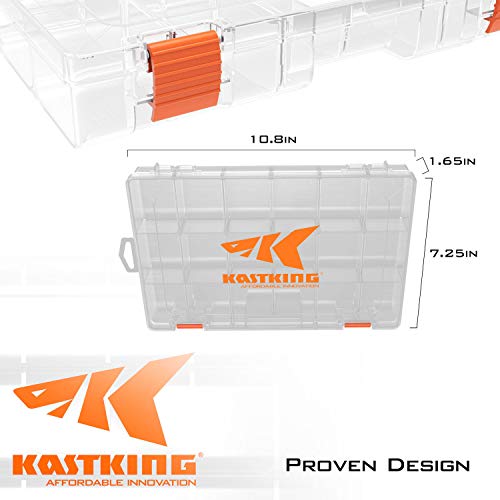 KastKing Plastic Tackle Storage Box with Dividers - Image 2