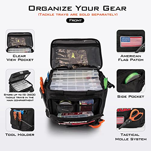 KastKing Water Resistant Fishing Tackle Bag - Medium - Image 2