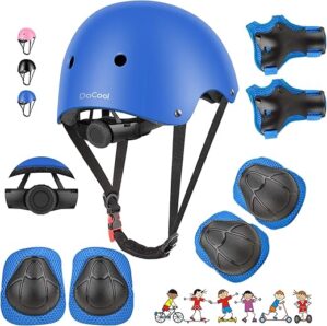 DaCool Kids Bike Helmet and Protective Gear Set