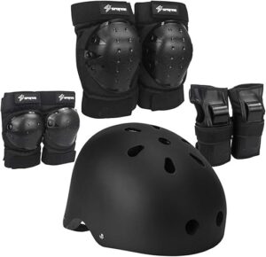 S SPOFINE Kids Bike Helmet with Protective Gear Set