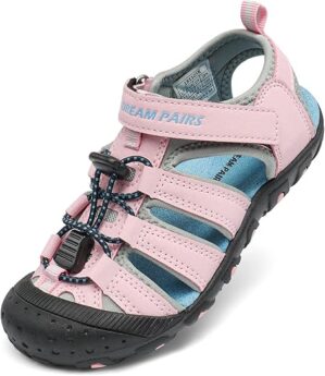 DREAM PAIRS Kids’ Closed-Toe Outdoor Sport Sandals