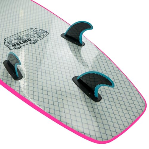 KONA SURF CO. Beginner Soft Top Surfboard with Fins - Image 5
