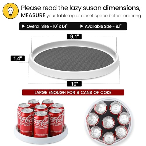LANDNEOO Set of 4 Non-Skid Lazy Susans - Image 2