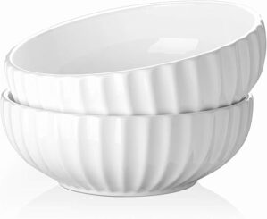 DOWAN Large Ceramic Serving Bowls, Set of 2