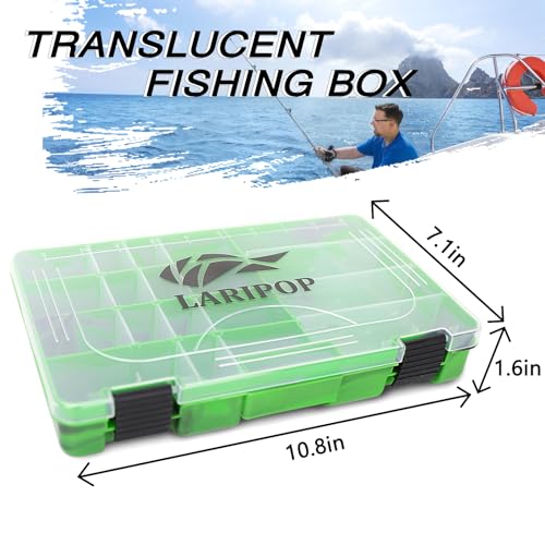 LARIPOP Transparent Fishing Tackle Storage Box - Image 3