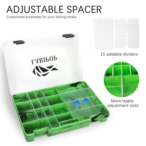 LARIPOP Transparent Fishing Tackle Storage Box - Image 4