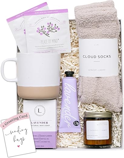 Unboxme Gifts Lavender Spa Gift Set - Relaxation Gifts