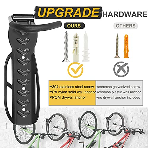 Laxama 4-Pack Vertical Bike Wall Hooks - Image 3