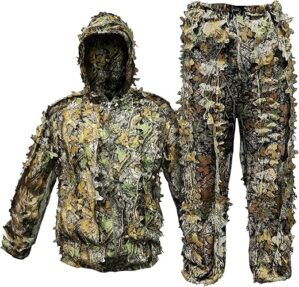 Runpon Leafy Ghillie Suit with Accessories