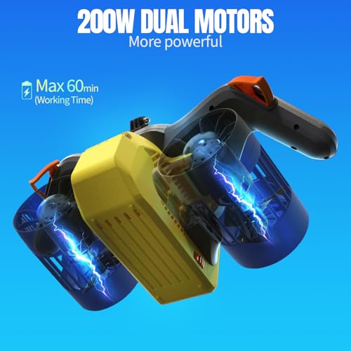 LEFEET Dual Motor Underwater Scooter with Camera Mount - Image 5