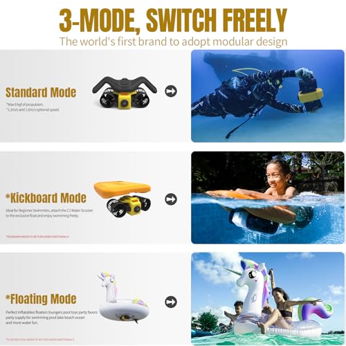 LEFEET Dual Motor Underwater Scooter with Camera Mount - Image 2