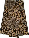 Michael Kors Leopard Print Knit Infinity Scarf