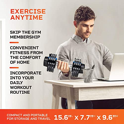 LifePro Adjustable Dumbbells, 15Lb-90Lb, Compact Home Gym - Image 3