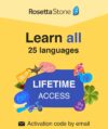 Rosetta Stone Lifetime Access to 24 Languages Online