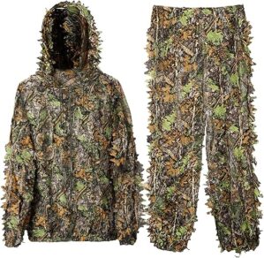 DoCred Lightweight 3D Hooded Camouflage Hunting Suit