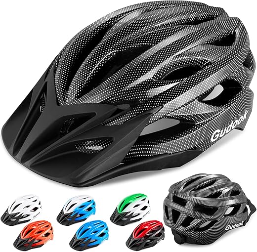 Gudook Lightweight Adjustable Bike Helmet with Visor