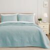 Exclusivo Mezcla Lightweight Aqua Blue Quilts, King Size