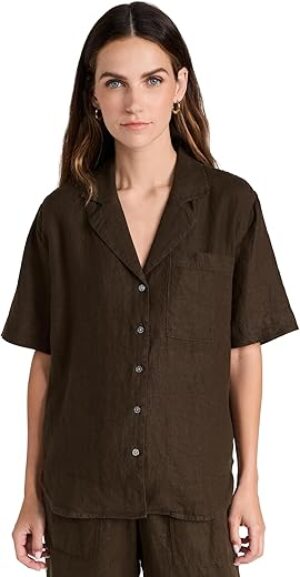 AYR Linen Pool Boy Top