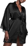 Victoria’s Secret Luxe Satin Jacquard Lace Inset Robe