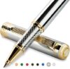 Scriveiner Luxury Silver Chrome Rollerball Pen