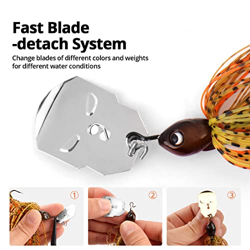 MadBite Bladed Jig Fishing Lures, Multi-Color Kits - Image 5