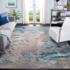 Safavieh Madison Collection Blue & Grey Area Rug