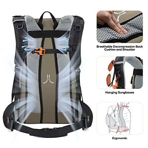 Maelstrom 40L Waterproof Hiking Daypack with Rain Cover - Image 5