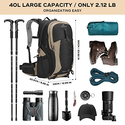 Maelstrom 40L Waterproof Hiking Daypack with Rain Cover - Image 2