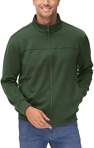 MAGCOMSEN Men's Lightweight Full-Zip Track Jacket - Image 3
