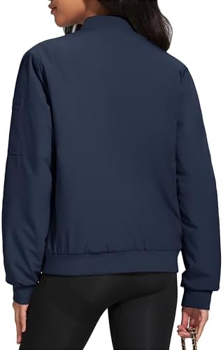MAGCOMSEN Women's Winter Padded Bomber Jacket - Image 2