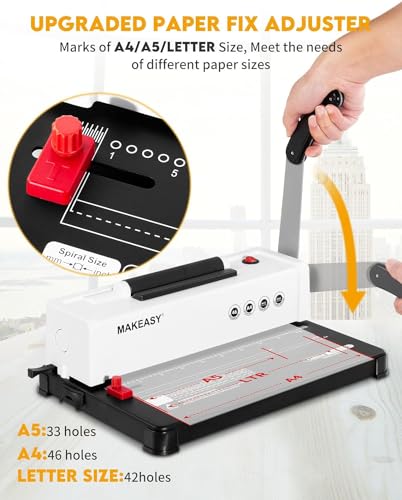 MAKEASY 12-Sheet Spiral Binding Machine - Image 2