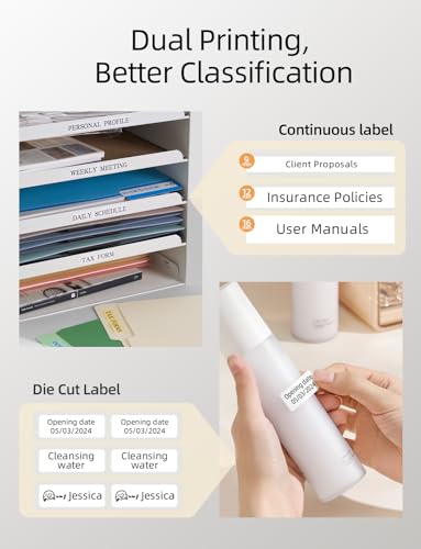 Makeid Portable Rechargeable Label Maker with Tape - Image 3