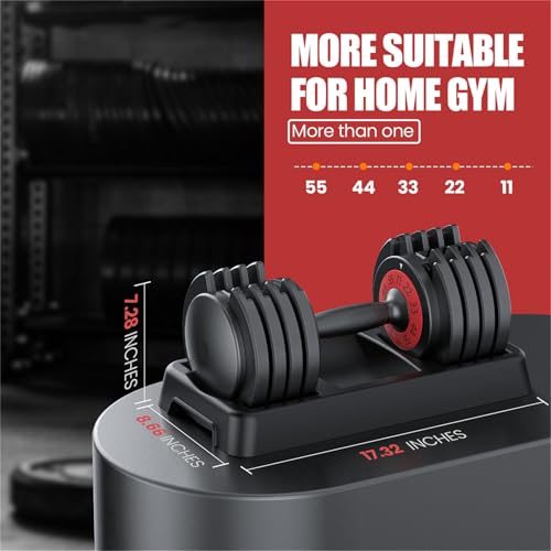 Mangko Adjustable 55LB Dumbbell with Anti-Slip Handle - Image 3
