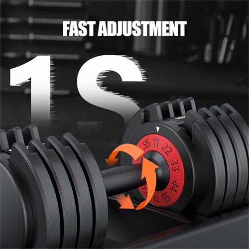 Mangko Adjustable 55LB Dumbbell with Anti-Slip Handle - Image 2