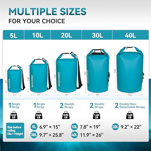 MARCHWAY Waterproof Dry Bag Backpack for Outdoor Activities - Image 3