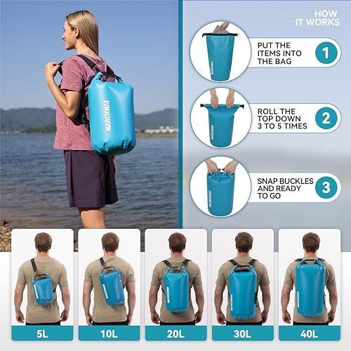 MARCHWAY Waterproof Dry Bag Backpack for Outdoor Activities - Image 4