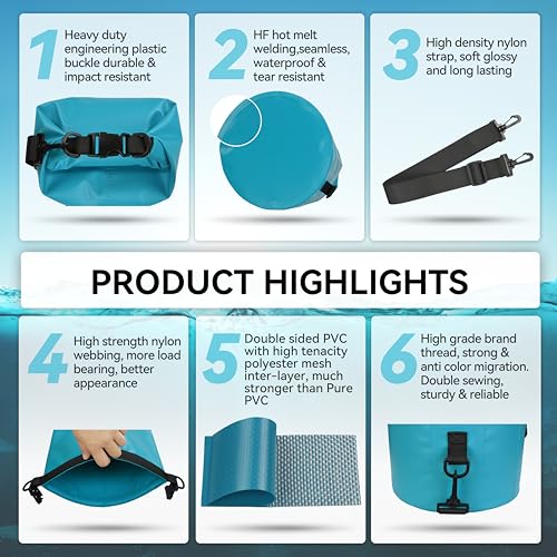 MARCHWAY Waterproof Dry Bag Backpack for Outdoor Activities - Image 5
