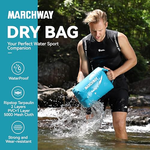 MARCHWAY Waterproof Dry Bag Backpack for Outdoor Activities - Image 2