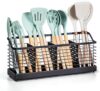 ERYOPIH Matte Black 4-Compartment Utensil Holder