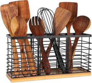TACGEA Matte Black Kitchen Utensil Holder
