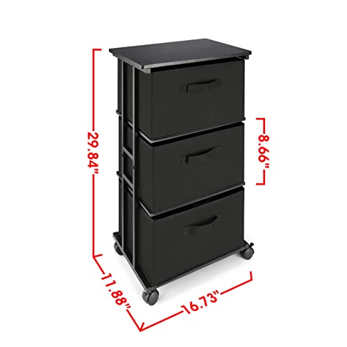 MAX Houser 3-Drawer Fabric Dresser Storage Unit - Image 3