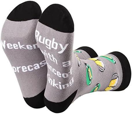 MBMSO Rugby Socks with Funny Drinking Forecast - Image 2