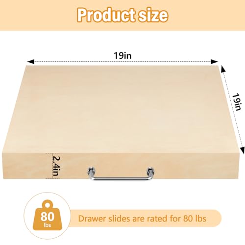 Memorywuu Wide Printer Pull-out Tray with Handle - Image 3