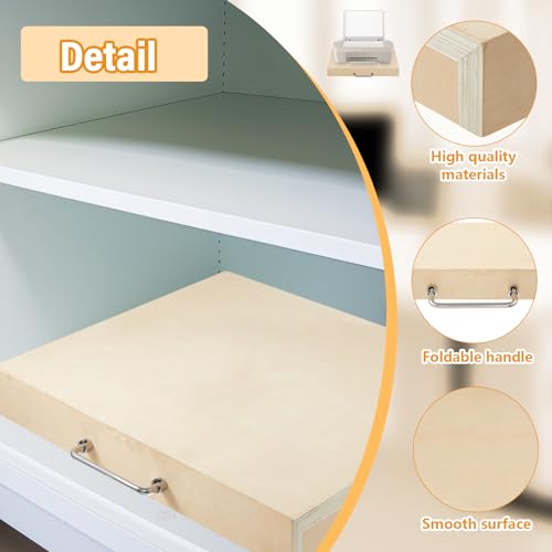Memorywuu Wide Printer Pull-out Tray with Handle - Image 4